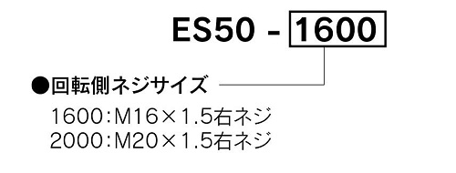 旋轉接頭ES50系列型號說明圖