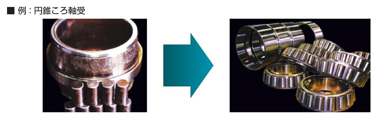 ベアリング研削再生（円錐ころ軸受）