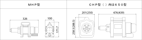 ハイドロポンプ主寸法